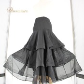 社交ダンス 衣装 スタンダード スカート レッスンウェア 女性用 オールシーズン 黒 無地 シンプル ブラック系 ICHIOKU イチオク フリル ダンス 衣装 動きやすい 大きめ ハイウエスト フレア スカート 体型カバー 伸縮性 袋揚げ ポリエステル おしゃれ 軽量 お手入れ簡単 黒色 黒スタイル シンプルデザイン アーバンスタイル エレガント