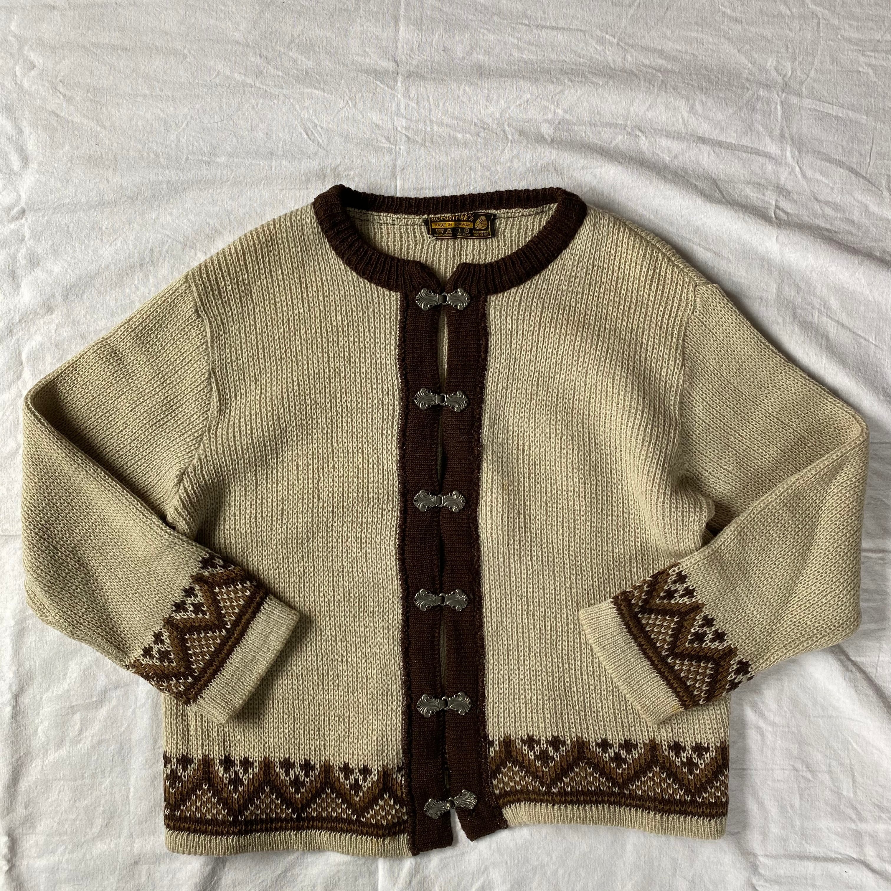 70s Nordstrikk ノルディック カーディガン ノルウェー製 古着