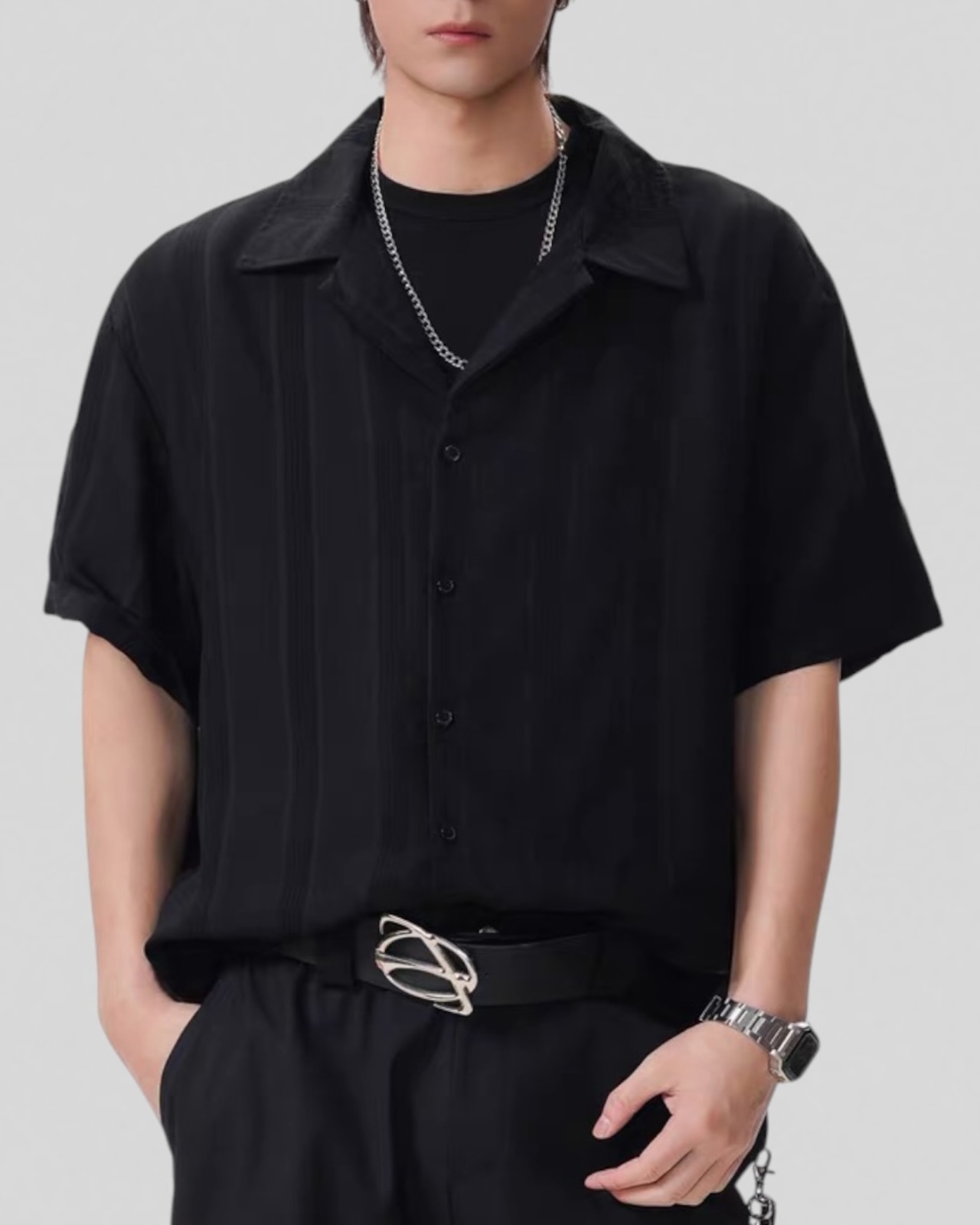 Veil Stripe Shirt（100％/0％）