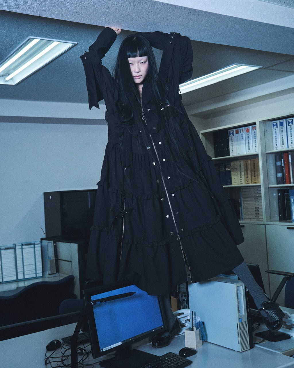 ボンテージスーツワンピース　BLACK