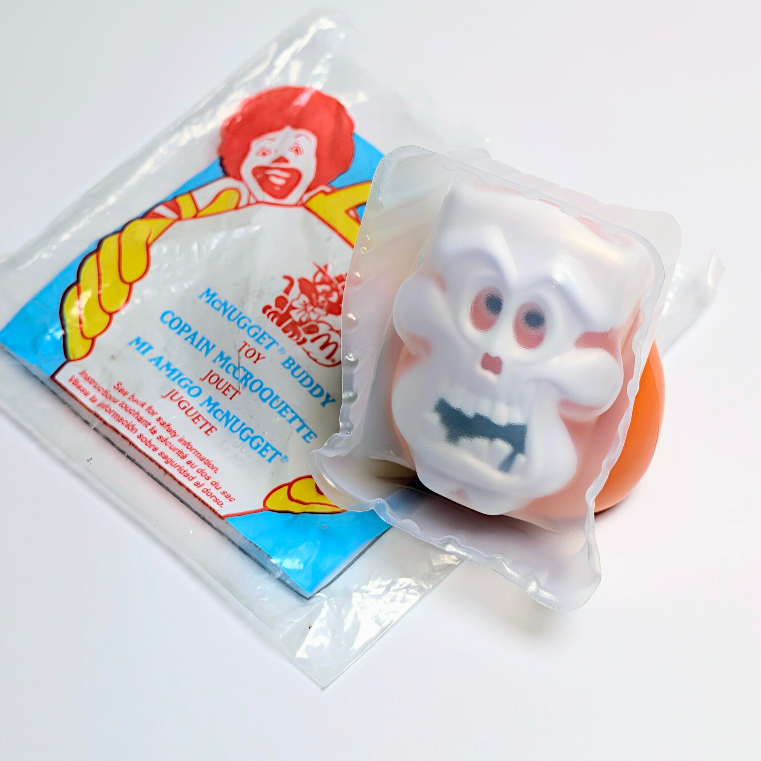 ☆ DEADSTOCK / VINTAGE 1998☆【 McDonald's  ( マクドナルド ) 】1998年海外マクドナルドミールトイ『 Haunted Halloween ホーンテッド・ハロウィン 』マックナゲット・バディーズ スケルトン 未開封 / キャンディディスペンサー / ハッピーミール 〚アメリカン雑貨 アメトイ〛