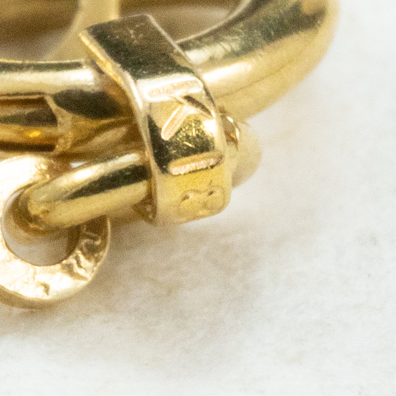 K18 ヴィンテージ ゴールド ジュエリー ダイヤモンド 0.26ct 花