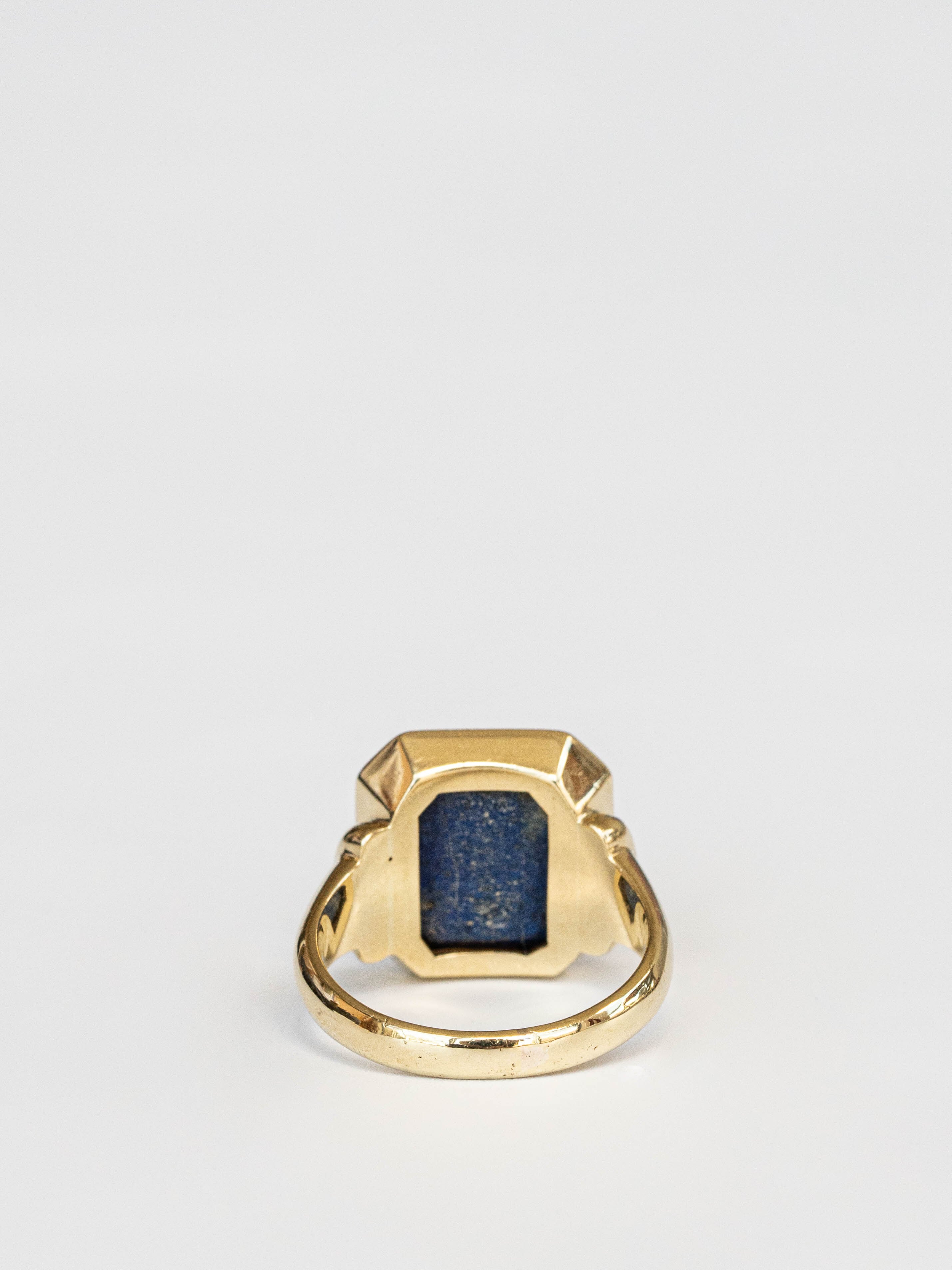Octagon Lapis Lazuli Ring | Fabulous Sounds