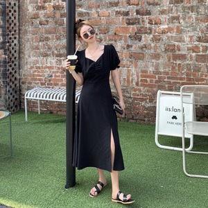 【MumuIns 】 夏新作ブラック可愛いワンピース　A0218