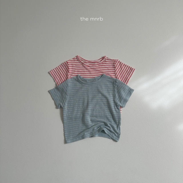 [即納] linen stripe T (送料無料)