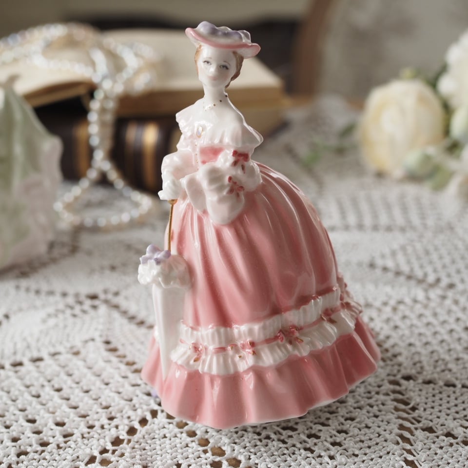 英国　素敵　ロイヤルウースター　ミニフィギュリン　Lady Jane　F3 英国 素敵 ロイヤルウースター ミニフィギュリン Lady Jane