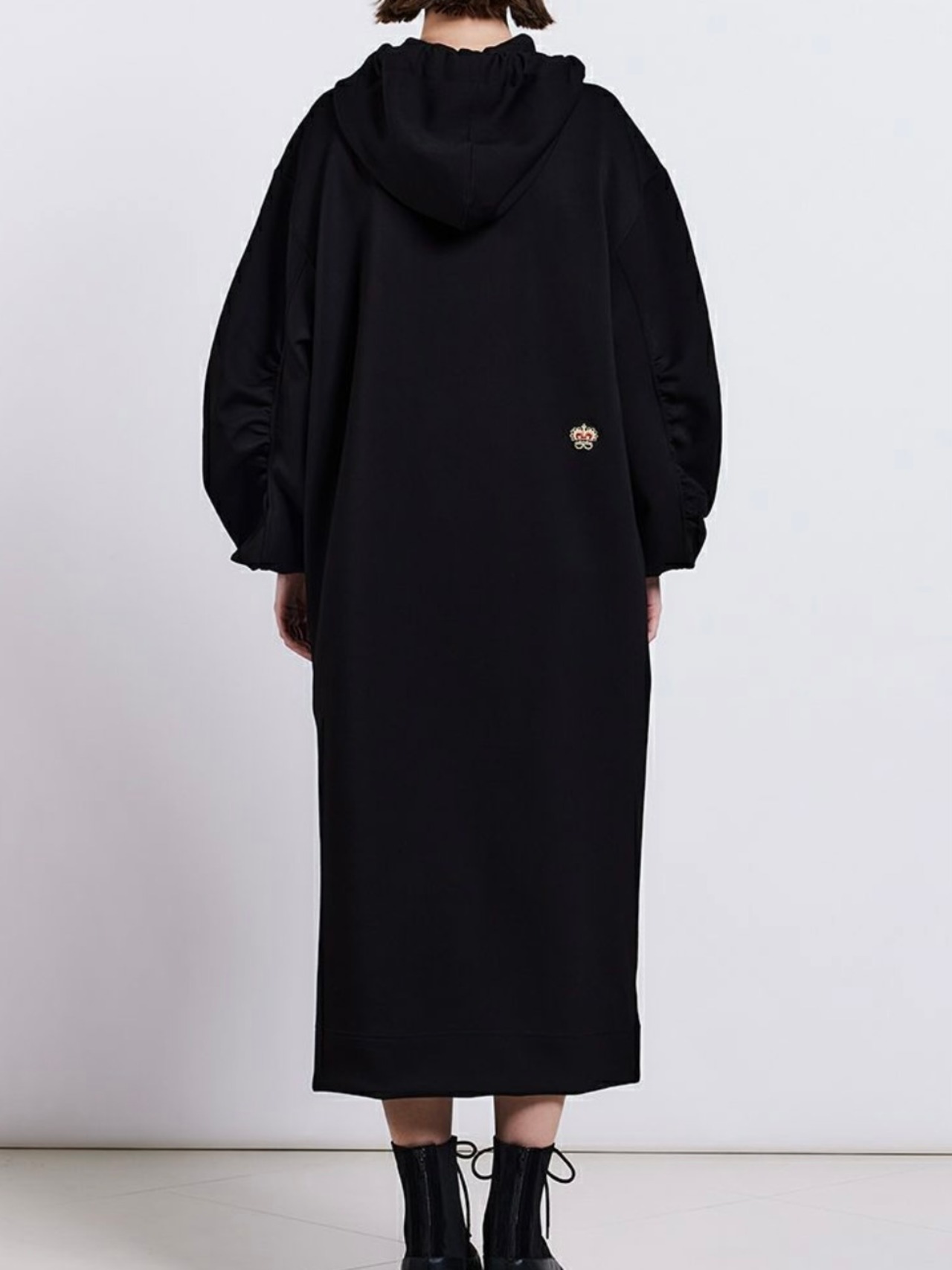 ダブルスタンダード　DOUBLE STANDARD ダンボールニットフードワンピース