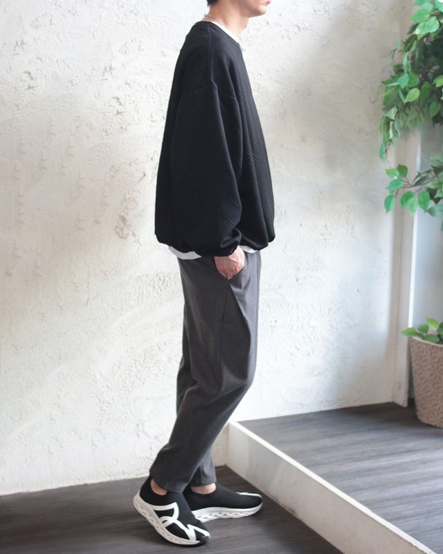 【TMDL】 ほんのり起毛 スラックステーパードパンツ　(260902)