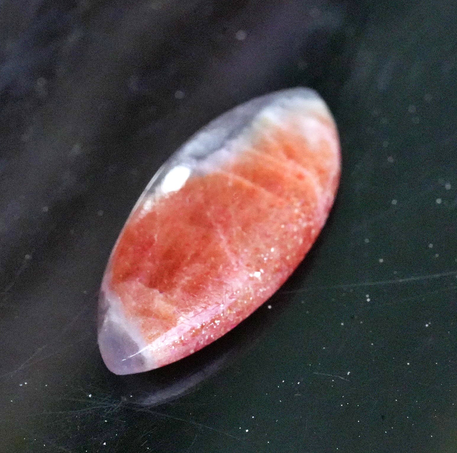 夕日オレンジ☆アイオライトサンストーン s1537 | Funky garuda Stone