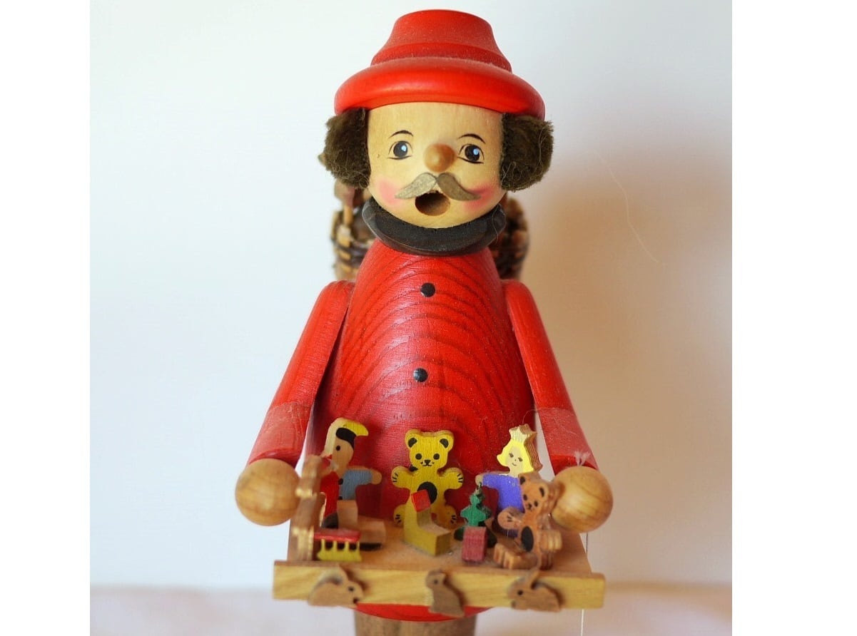 スモーカー パイプ人形 煙出し人形 おもちゃ売り クーネルト ドイツ工芸品