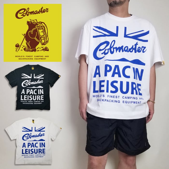 Cobmaster コブマスター Tシャツ 半袖 アウトドア メンズ ビッグシルエット キャンプ ビッグロゴ イギリス