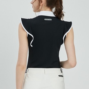 フリル袖　ノースリーブトップス