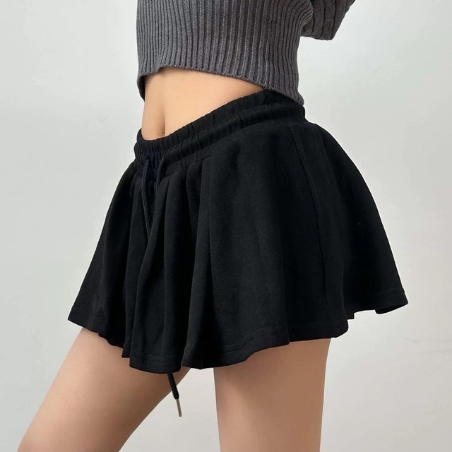 pleated sweat skort pants la2615