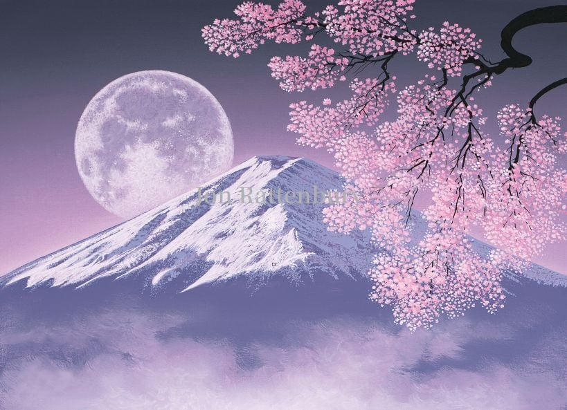 ミッシェル・バテュ作 「フォーシーズン・春」 ミニフレームアート(大