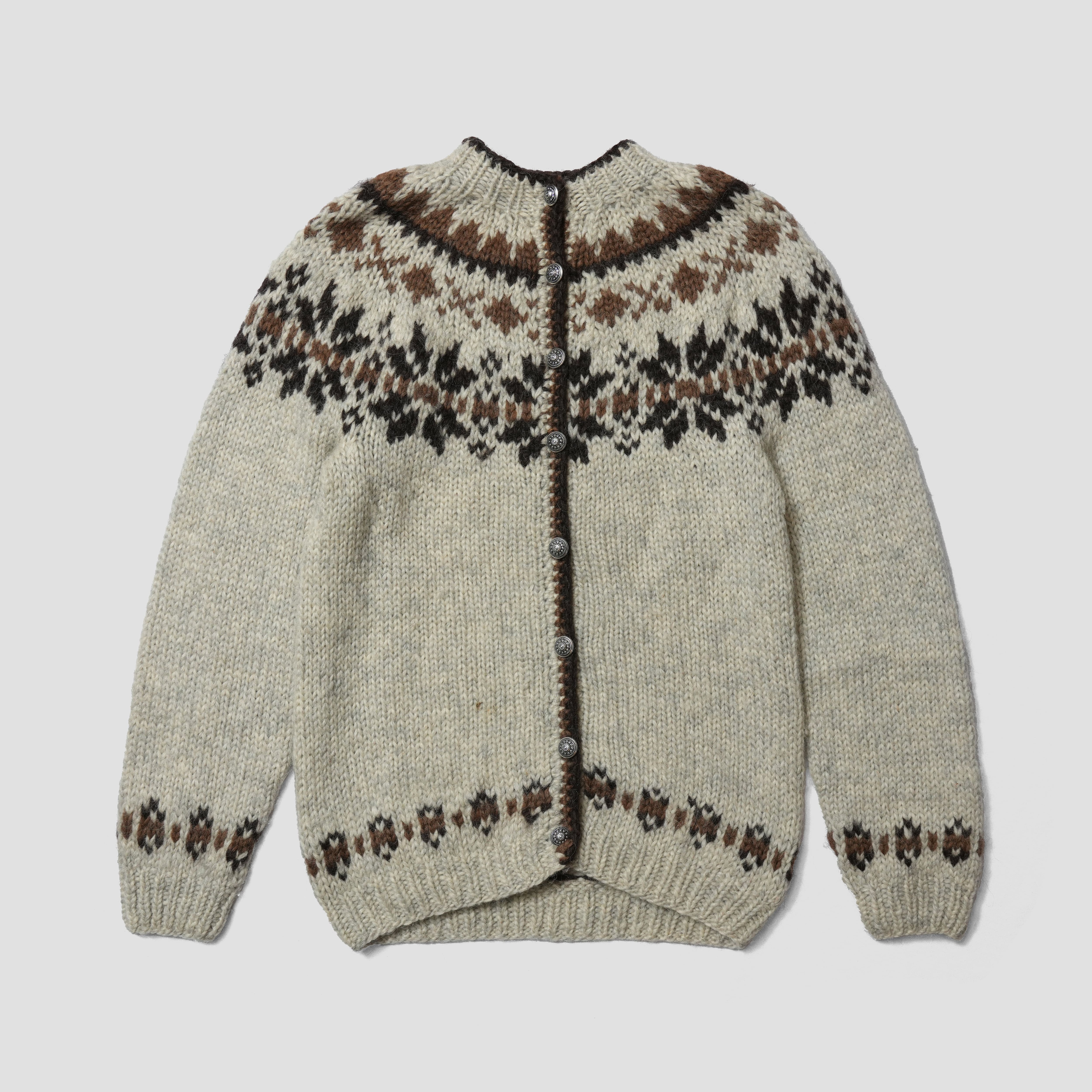 70's Hilda Ltd Wool Nordic Knit Cardigan | Pay ID