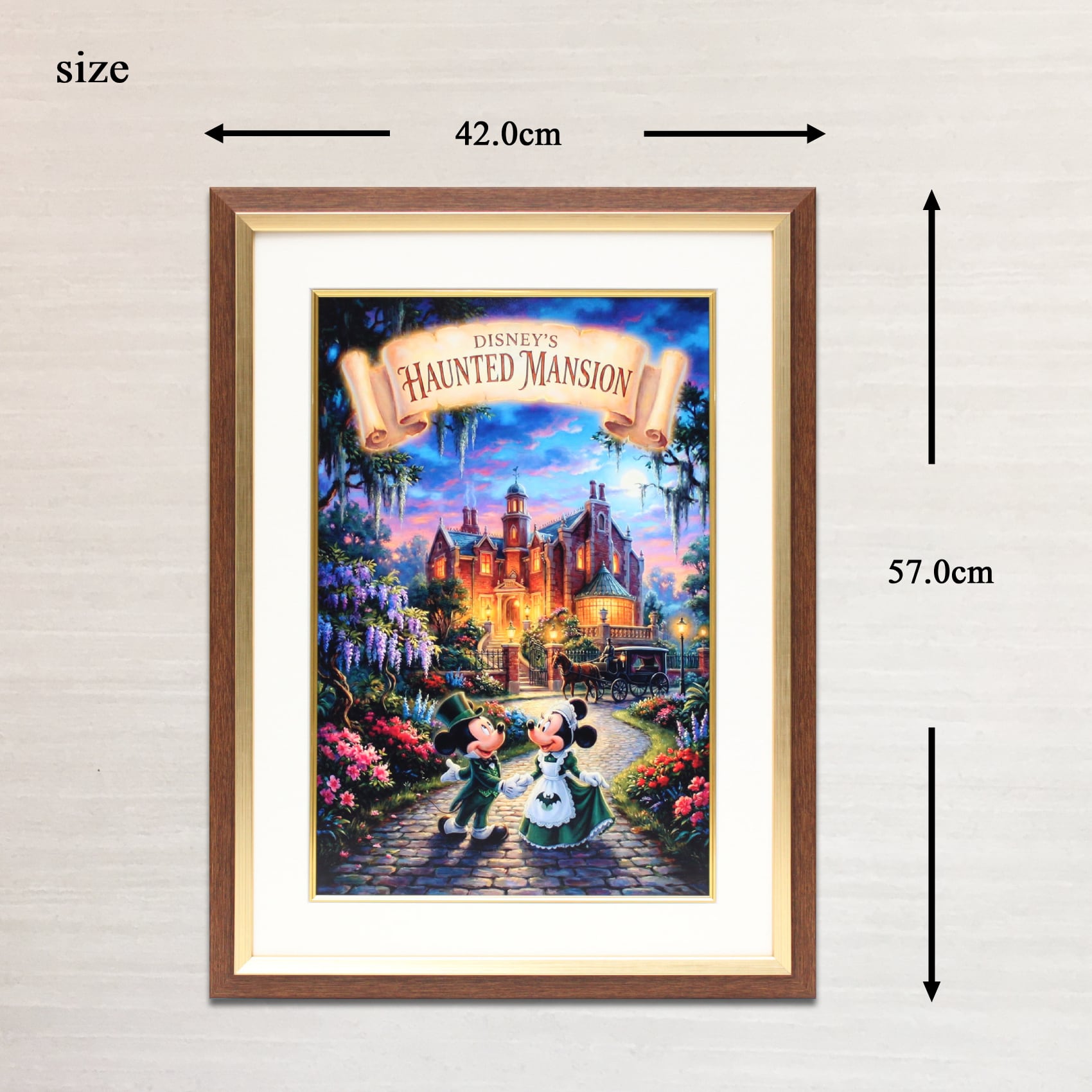 ディズニー ポスター「ミッキー&ミニー/ホーンテッドマンション