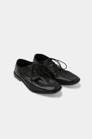 [COOR] Square Toe Wrinkle Derby Shoes (Black) 正規品 韓国ブランド 韓国通販 韓国代行 韓国ファッション クール クーア クアー 日本 店舗