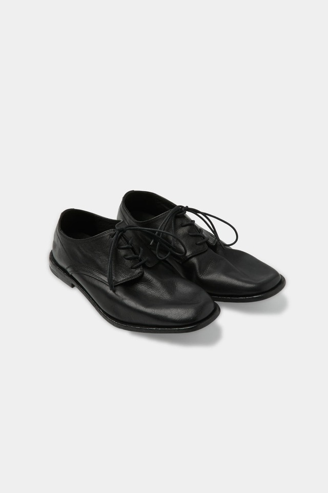 [COOR] Square Toe Wrinkle Derby Shoes (Black) 正規品 韓国ブランド 韓国通販 韓国代行 韓国ファッション クール クーア クアー 日本 店舗