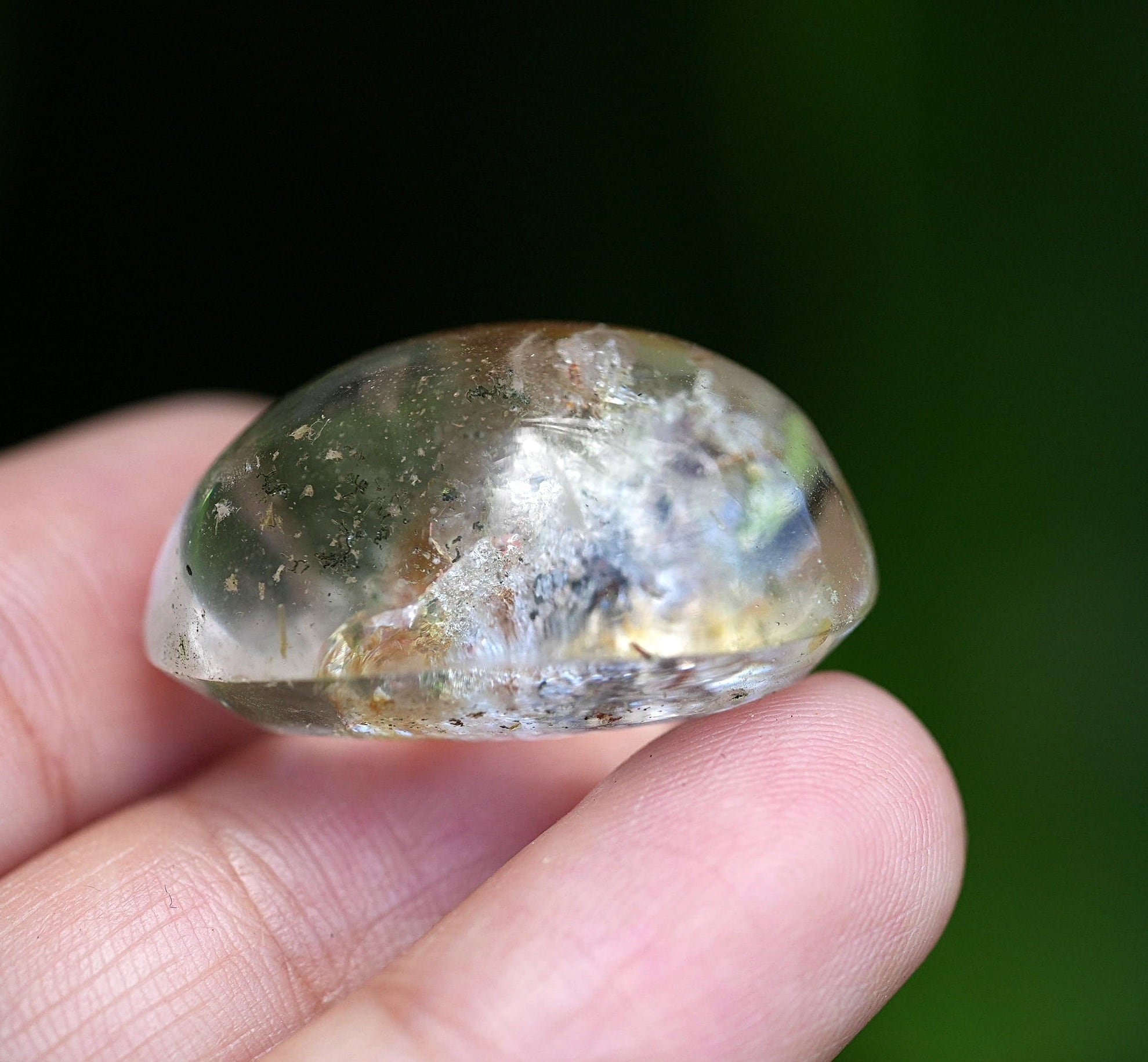 斜めの雪☆ガーデンクォーツ s1512 | Funky garuda Stone (ファンキー