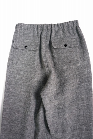 Wool Linen Tweed Wide Pants