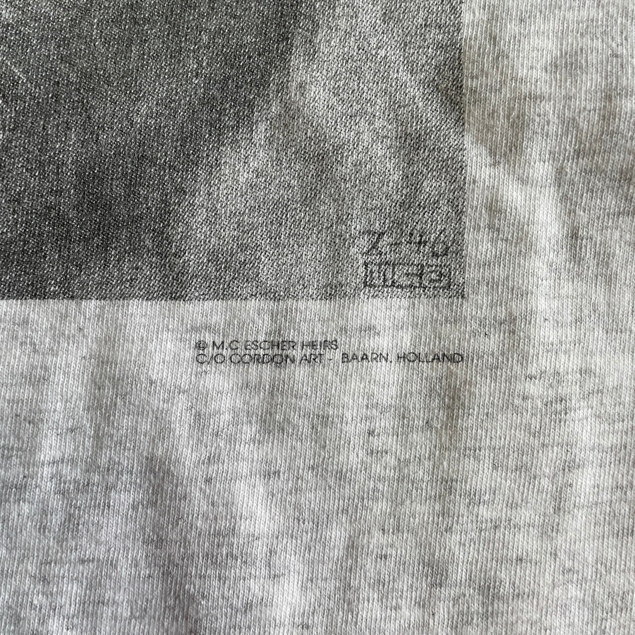 90年代 USA製 M.C.ESCHER EYE エッシャー 眼 アート バックプリントT