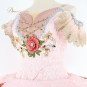 バレエ 衣装 チュチュ ドルシネア 金平糖 花 コンクール 発表会 パーティ ゴールド 金 ジュニア 子供 大人 ピンク系 かわいい おしゃれ ドレス フォーマル 舞台演技 レディース 女の子 発表 華やか スカート イベント