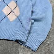 Eddie Bauer argyle pattern cotton knit