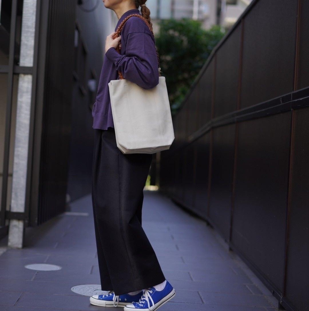 COMOLI(コモリ)18G長袖ニットポロ fade navy (X01-06023) | Debby COMOLI(コモリ)18G長袖ニットポロ fade navy (X01-06023) | Debby