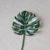 <数量限定> 斑入りモンステラのしおり|Monstera Albo Variegata Bookmark|SISHI CRAFT