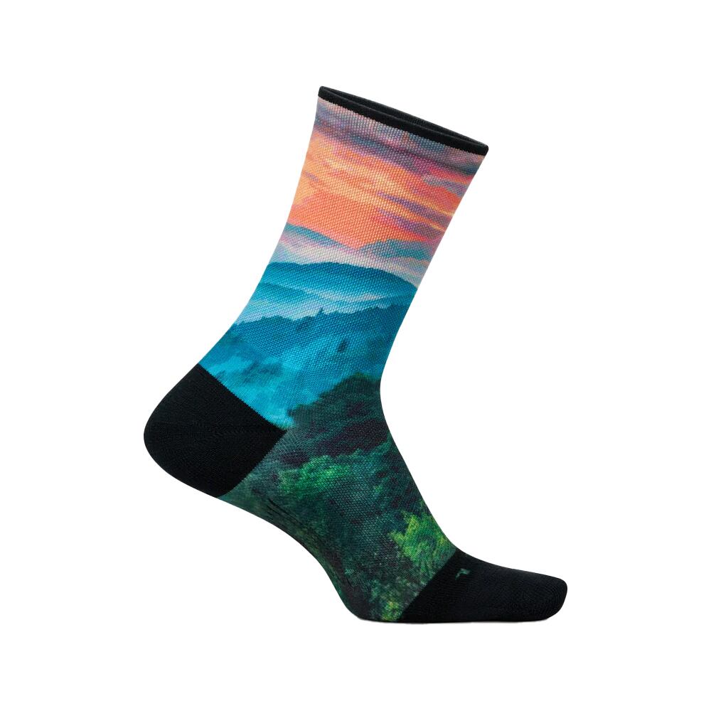 Feetures フィーチャーズ Elite Light Cushion Mini Crew - Limited Edition - Landscape Collection - Smoky