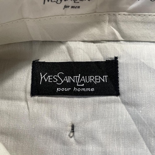80-90s Yves Saint Lauren gray slacks 詳細写真3