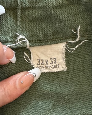 -U.S.ARMY- Vintage 50-60s 32×33 OG-107 Baker Pants