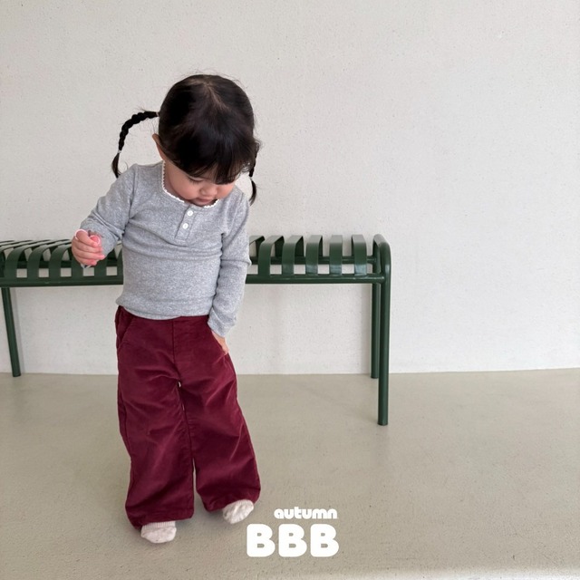 《予約》送料無料【Bella bambina】Velvet Bootcut Pants