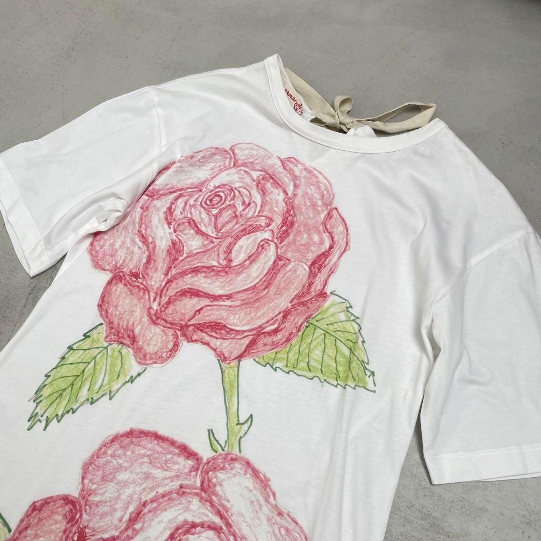 美品】MARNI マルニ ロゴ 花柄 ロング ワンピース 36 21SS 美品】MARNI マルニ ロゴ 花柄 ロング ワンピース 36 21SS