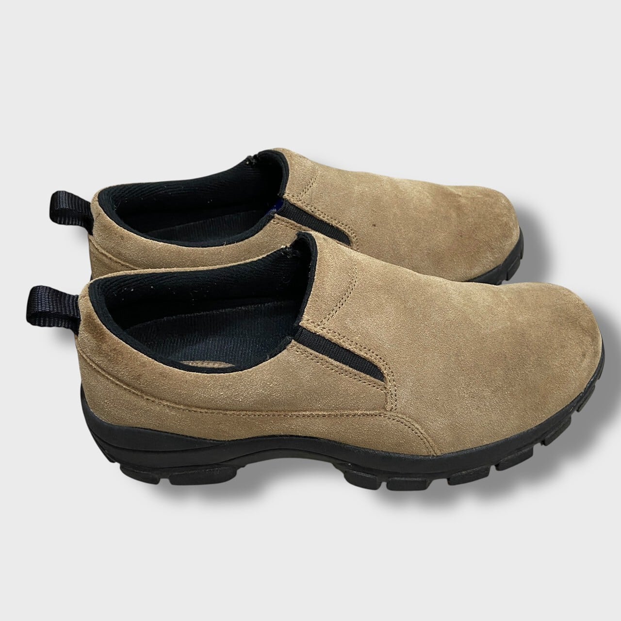 LANDS'END スエードモックシューズ ベージュ スリッポン 26cm相当