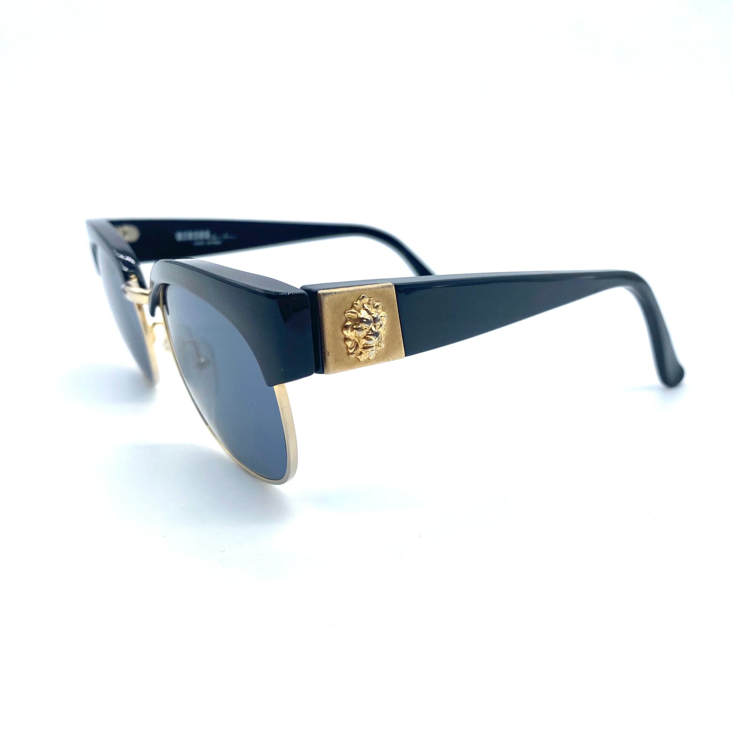VERSACE 90S ヴィンテージ ロゴ サングラス ユニセックス ヴェルサーチ 