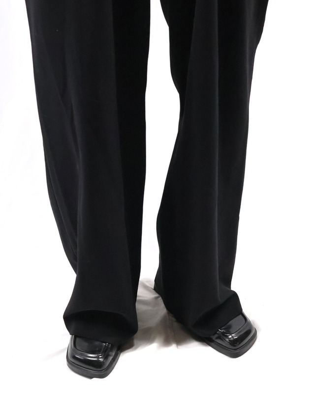 no tuck straight slacks