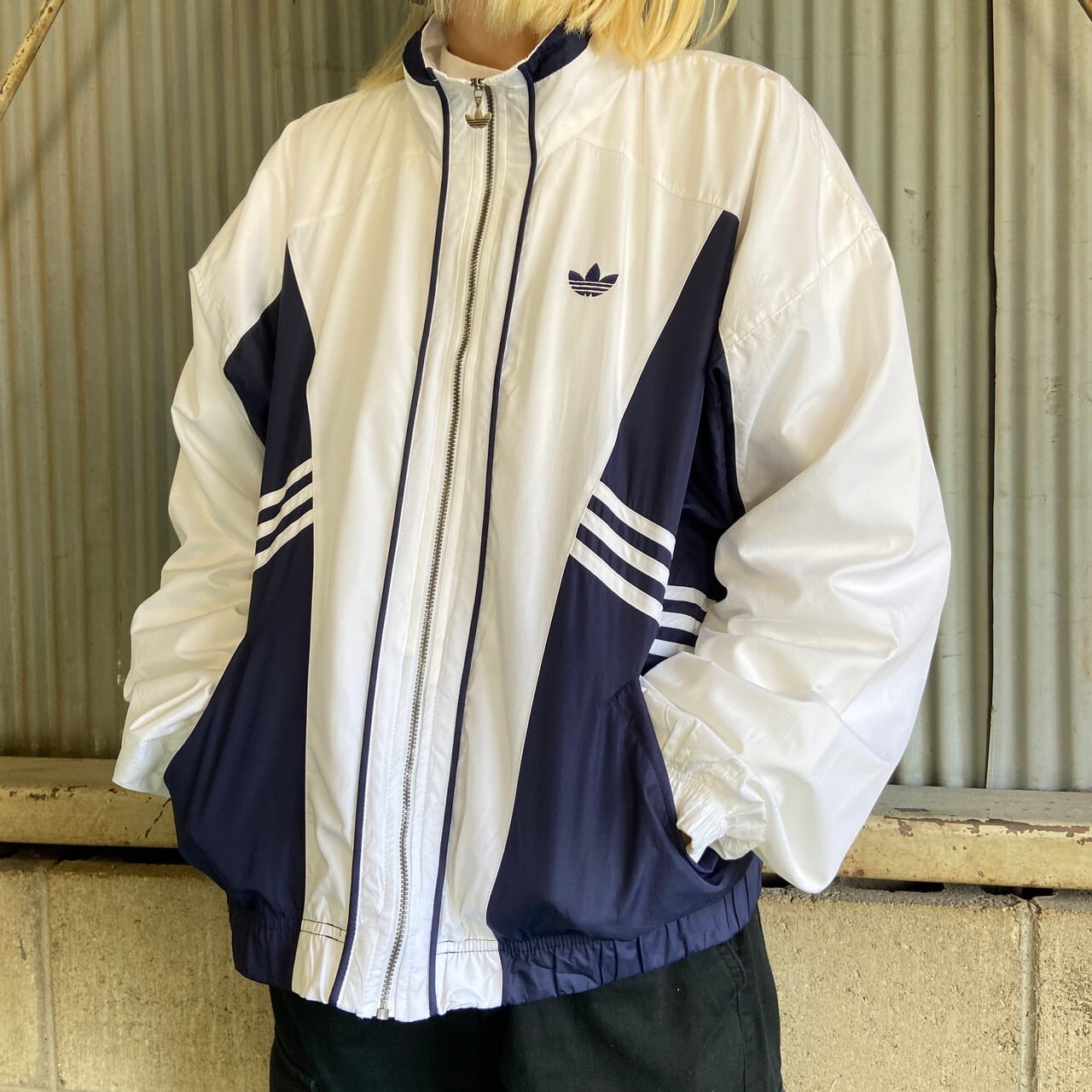90年代 adidas アディダス トレフォイルロゴ刺繍 ポリエステル 