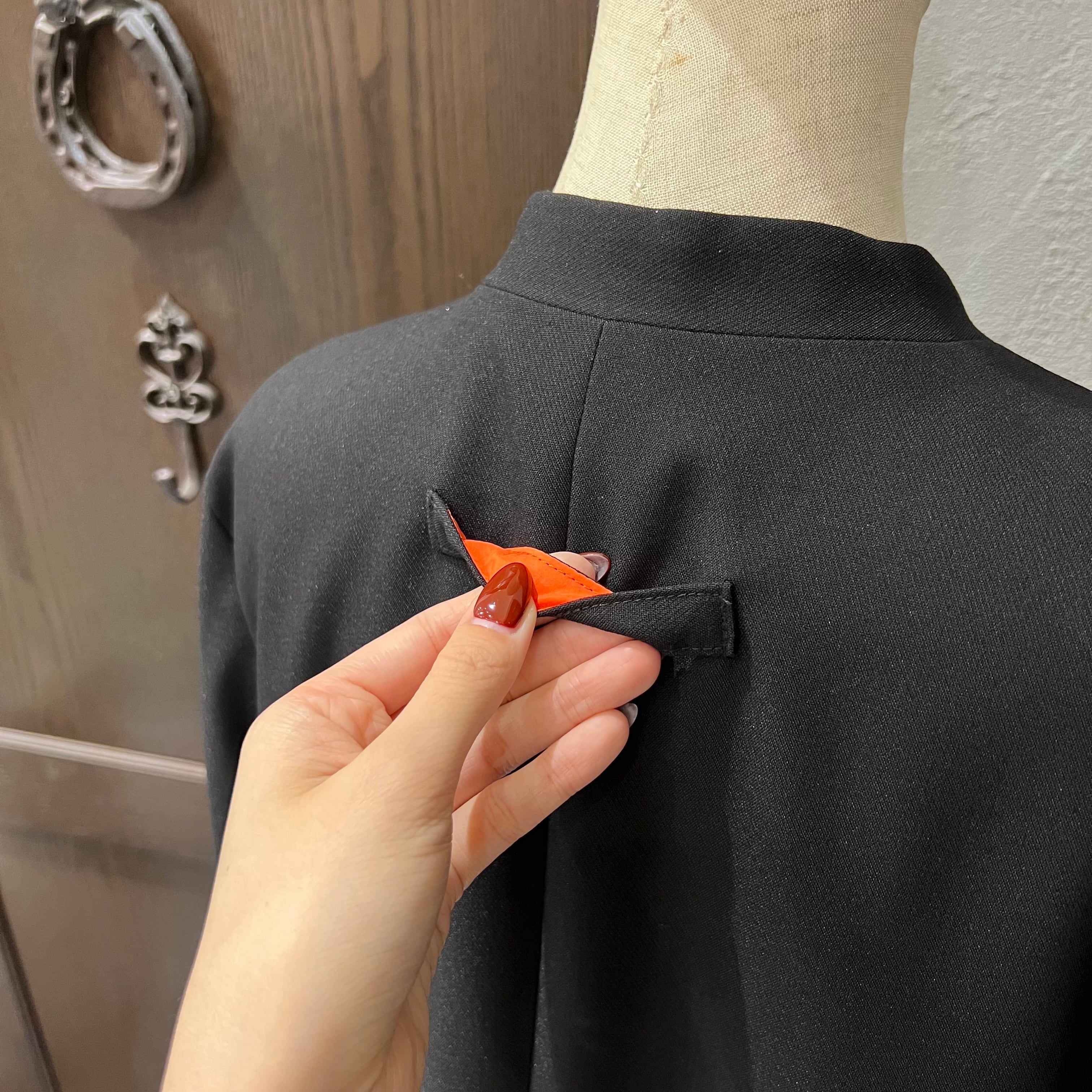 RISLEY/肩掛けロングジャケット【ブラック】 | 20ｰtwentyｰ