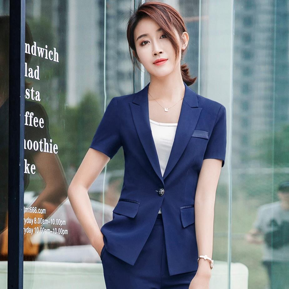 お洒落水色スーツホストVIP営業ストリートファッション