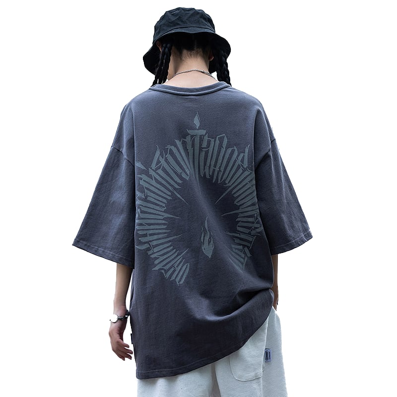 "A炎CE" High Street Loose T-Shirts