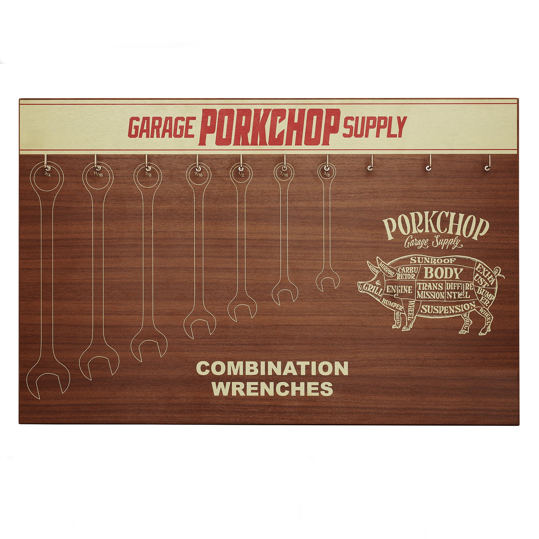 COMBINATION WRENCH RACK | PORKCHOP GARAGE SUPPLY