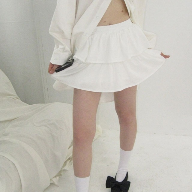 ホワイトケーキスカート　LT0040049