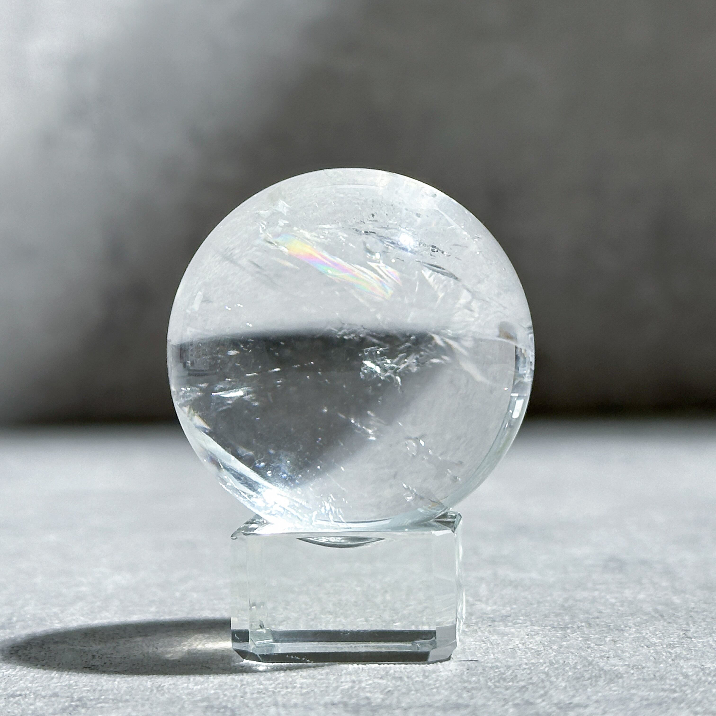 虹◎セーラ・デ・カブラル産レムリアンクォーツ スフィア03◇ Lemurian Quartz◇