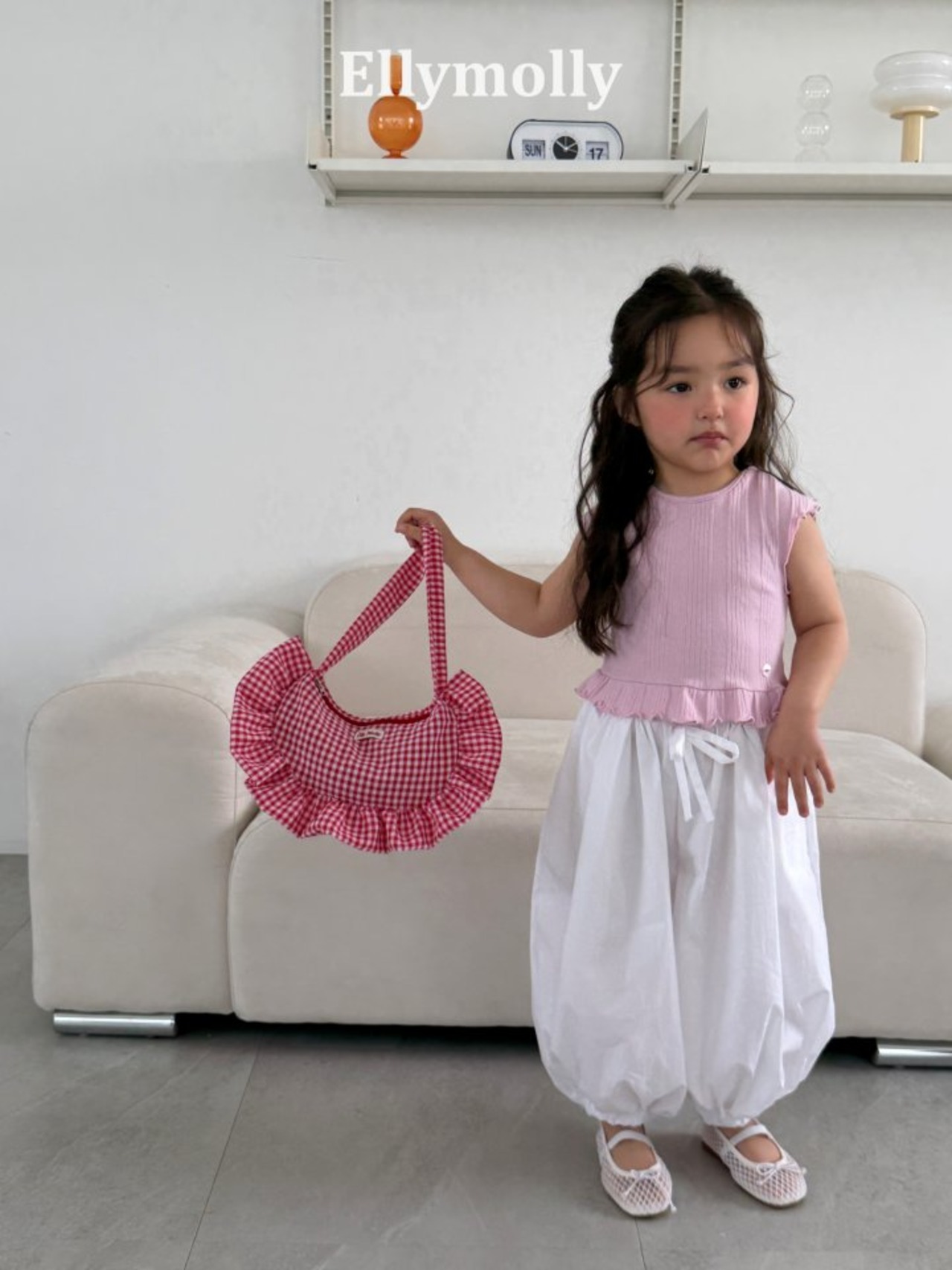 [ELLYMOLLY] Mini frill bag / [엘리몰리] 미니프릴백