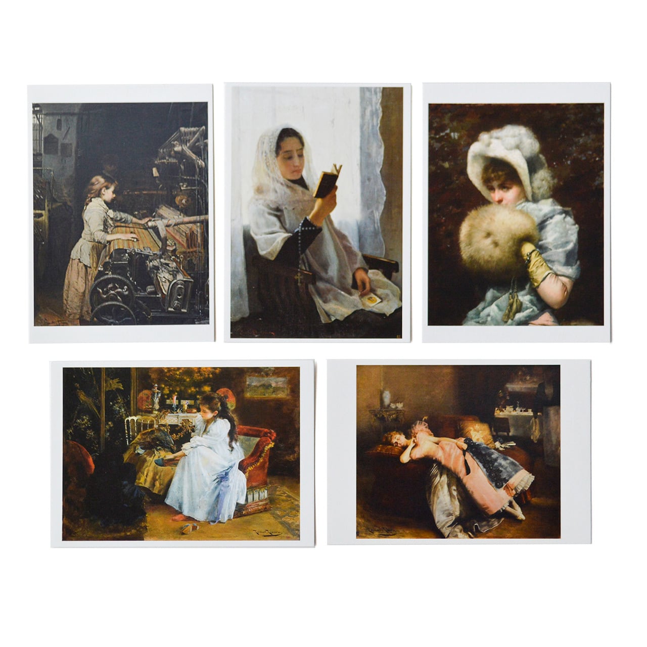 「奇蹟の芸術都市 バルセロナ」展 ポストカード5枚セットA「カタルーニャの少女たち」