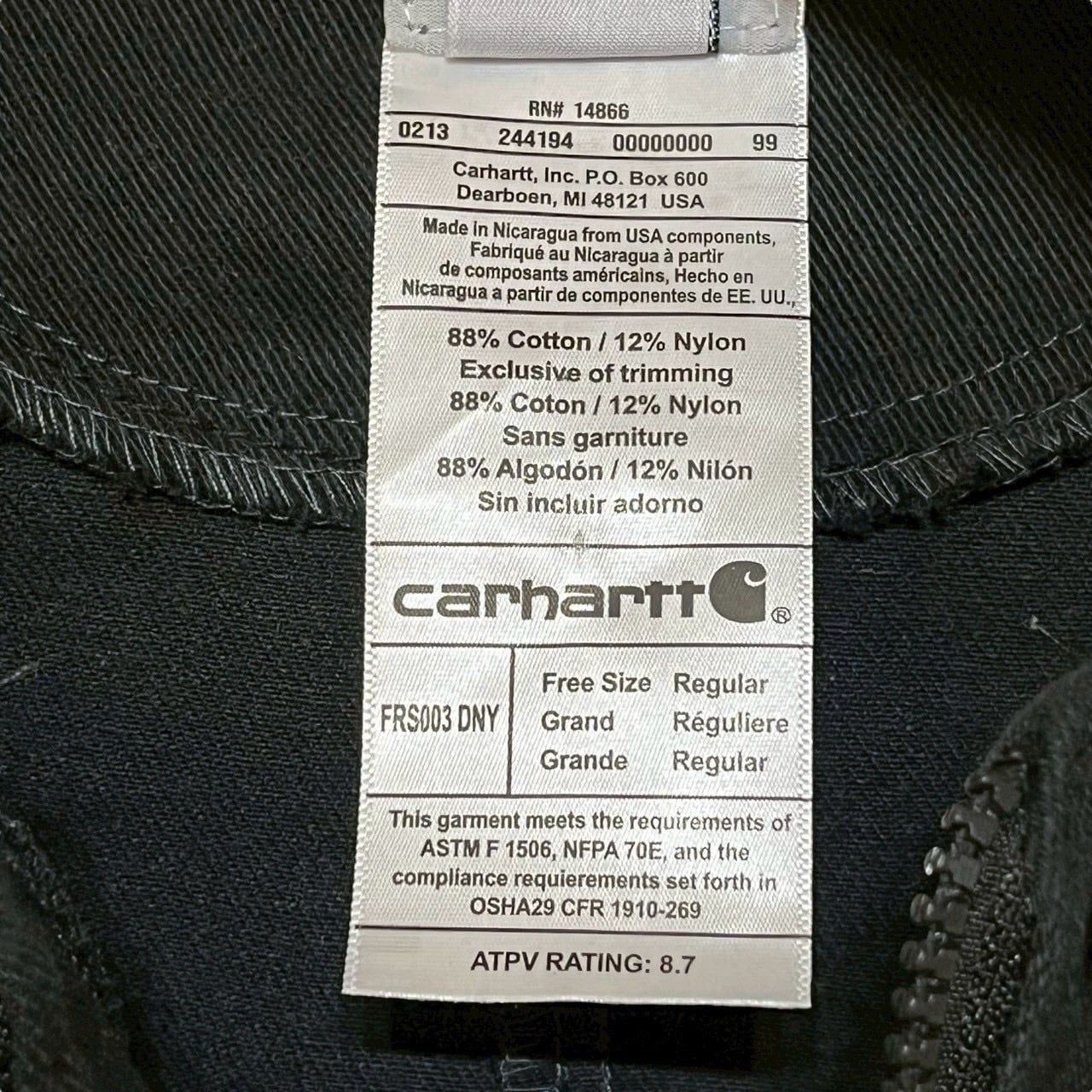 carhartt カーハート リメイクジャケット XL 刺繍ロゴ ワンポイント