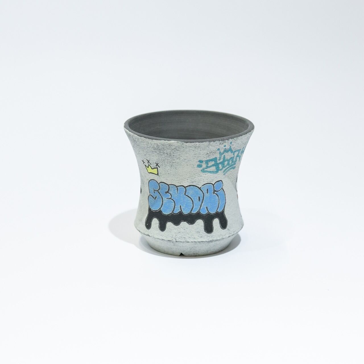 【新着】ハイパーポットクリエイター "阿萬" × aobouzu グラフィティ鉢 1【仙台鉢】