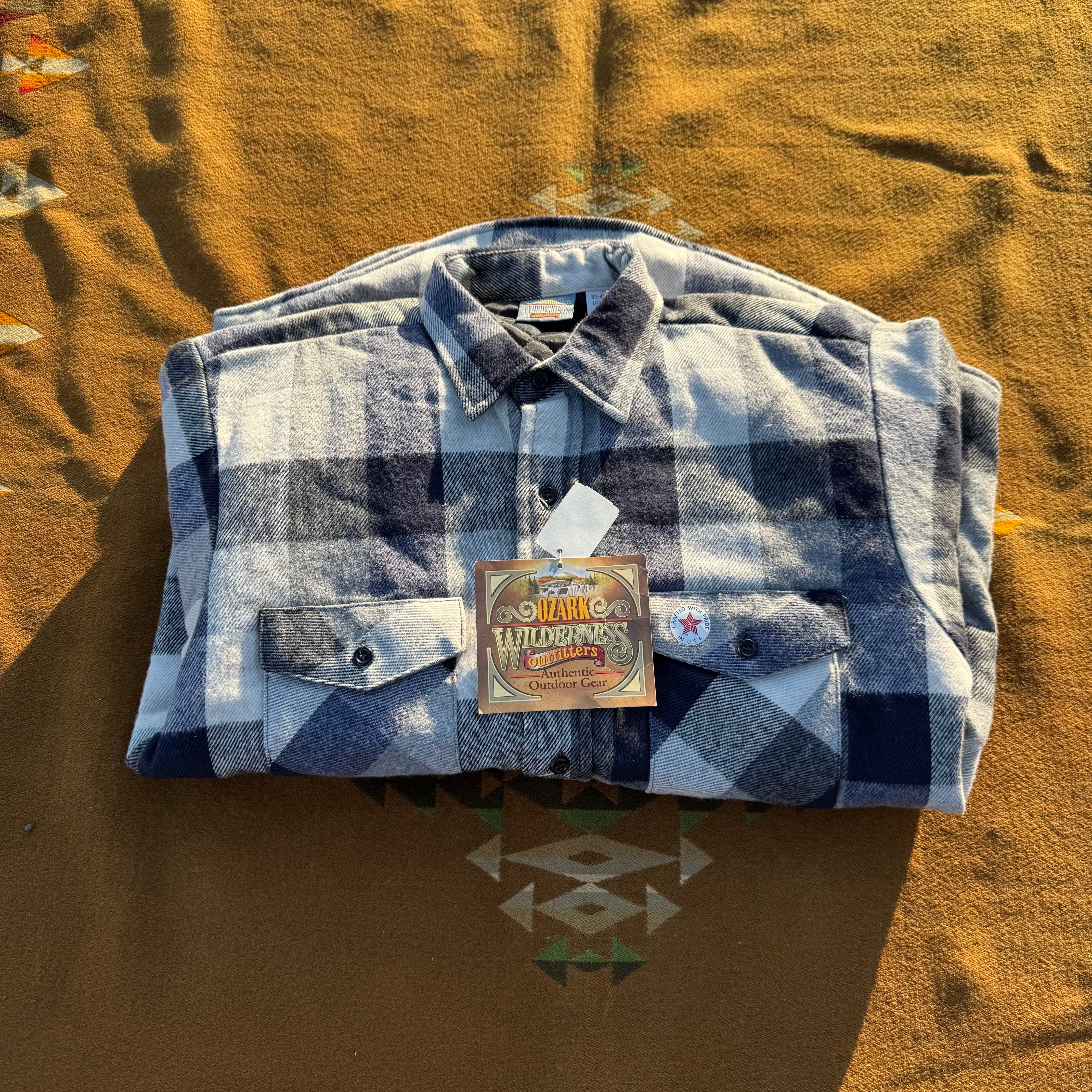 1990's Deadstock Quilt Lined Flannel Shirt/M