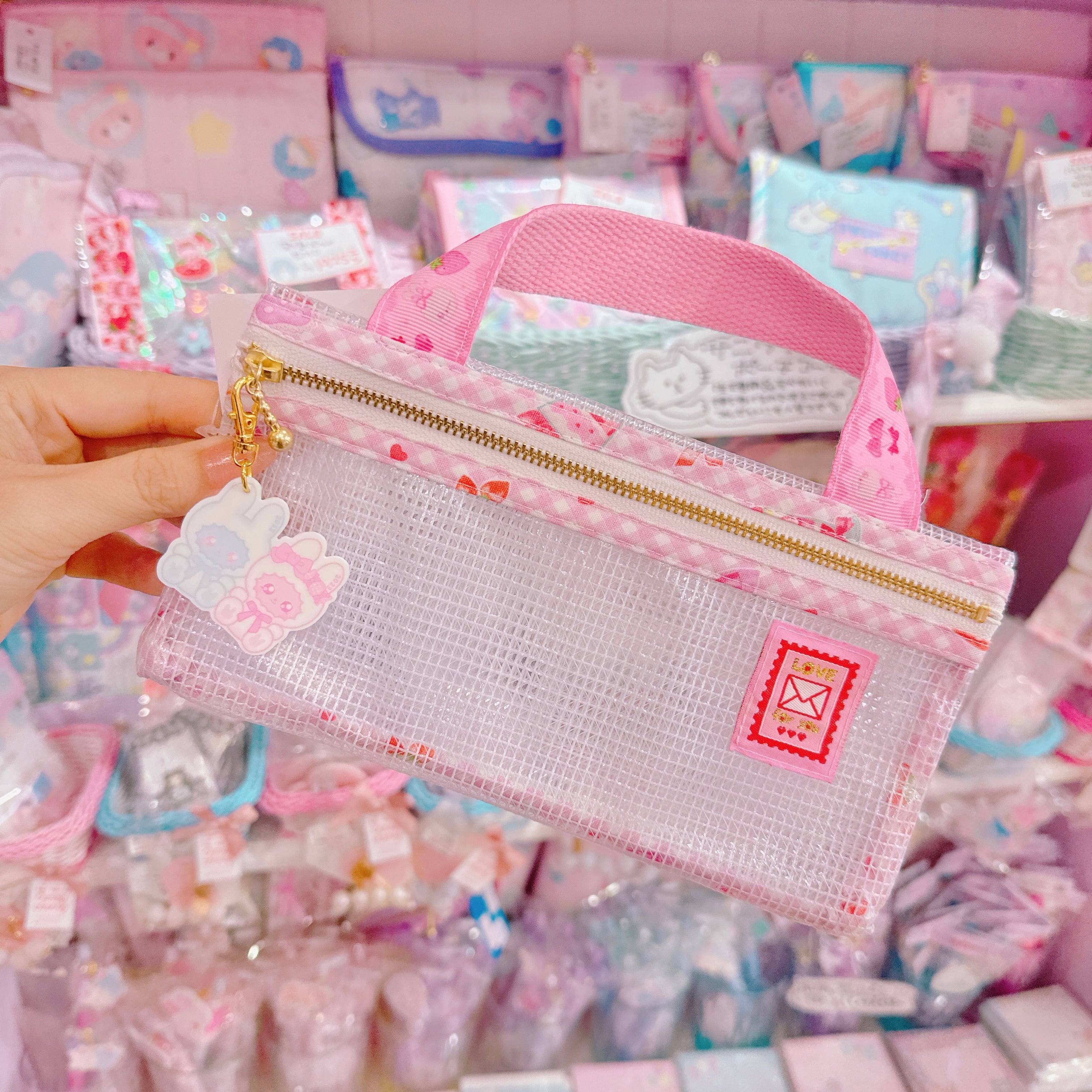 【N4】49-7バッグ風クリアポーチ